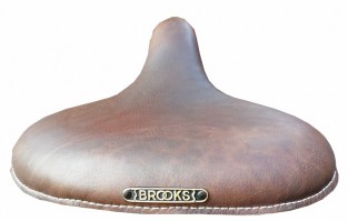 Sedadlo na Brough Superior štítek Brooks